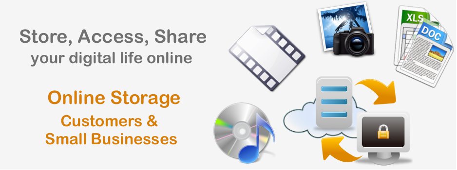 Secured online Storage for customers and small businesses (SME)